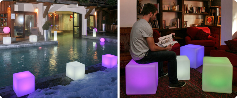Wireless connected cube lamp