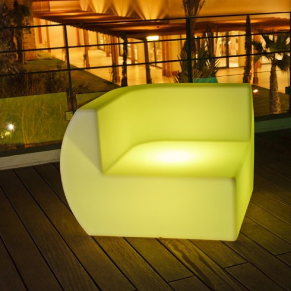 SIDE LUMINOUS SOFA CHAIR H 71