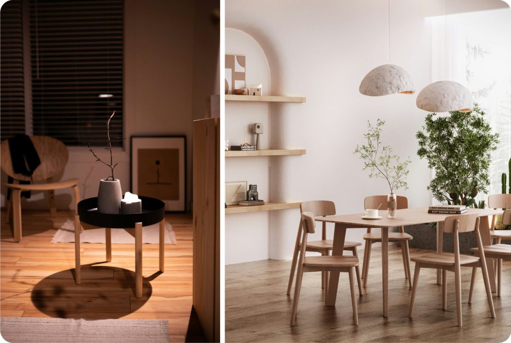 lighting japandi decor